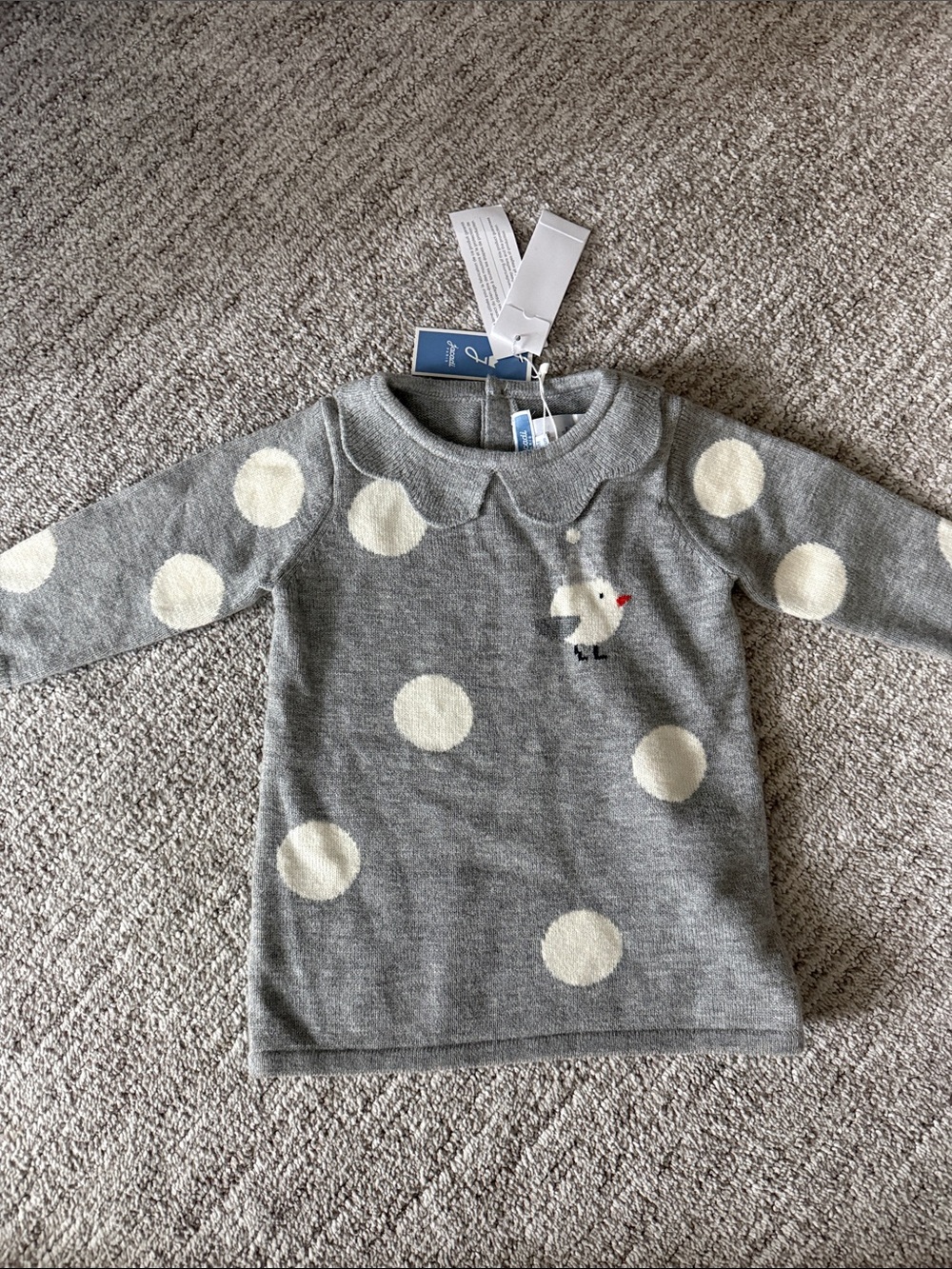 jacadi sweater dress 6m/67cm NWT